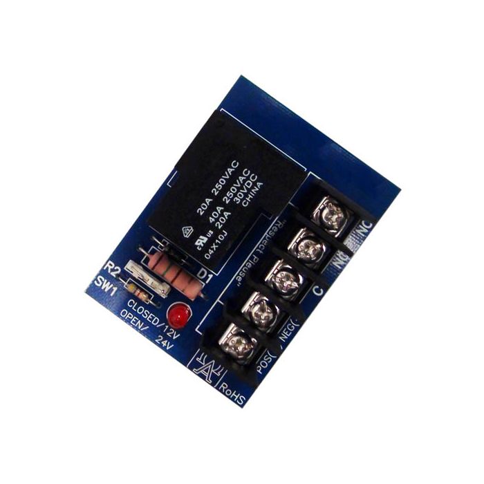 12vDC or 24vDC Activated Single Pull Double Throw 30-Amp Relay