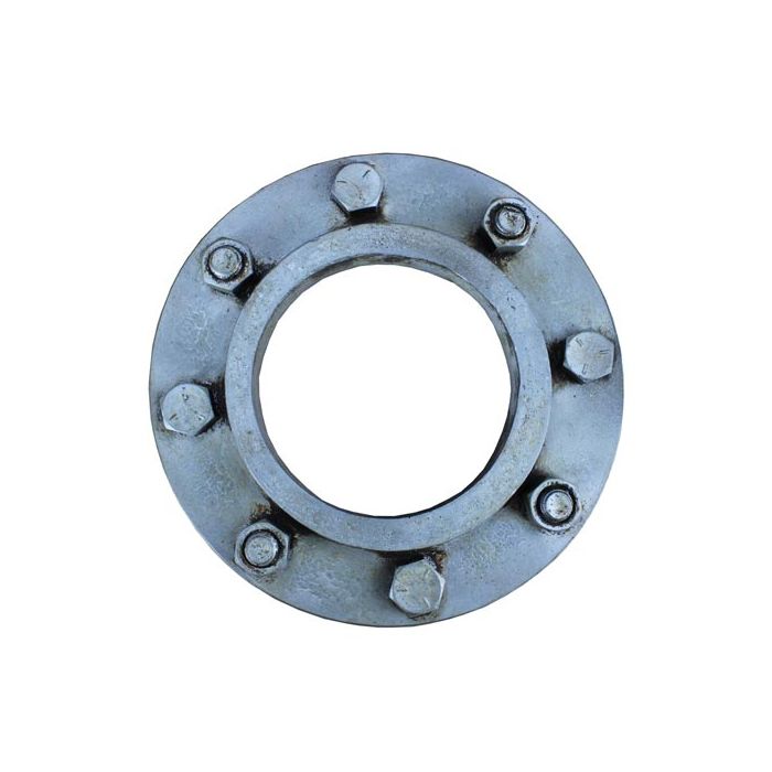 4" Pipe Flange - Silver