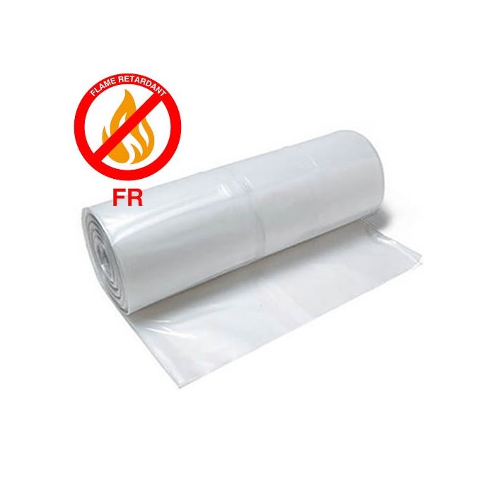 4 mil White Fire Retardant Plastic 