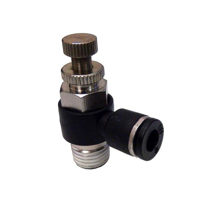 Male Connector Push-On with Flow Control