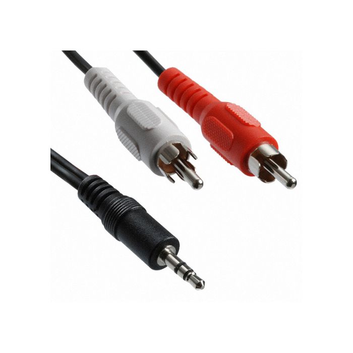 Stereo 1/8 TO 2 RCA Male