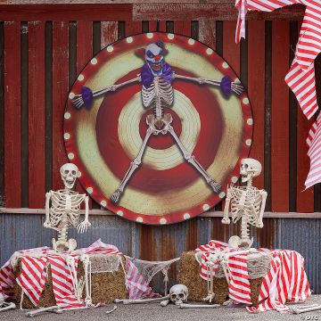 62 3/4" Clown Skeleton Target Ready-to-hang