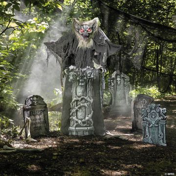 4 Ft. 9" Animated Light-up Gargoyle Halloween Decoration