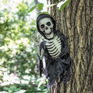 15 3/4" Hanging Waving Skeleton Reaper Creeper Halloween Decoration