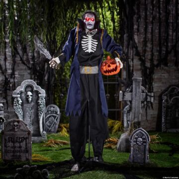 Light-up Standing Pop-up Pirate With Sound Halloween Decoration 5 Ft. 4"
