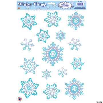 Crystal Snowflake Window Clings