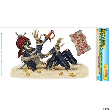 Pirate Skeleton Peel 'n' Place