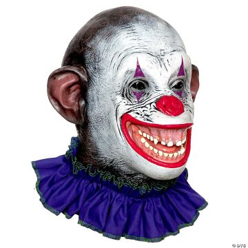 Adults Circus Clown Crazy Ape Overhead Latex Mask