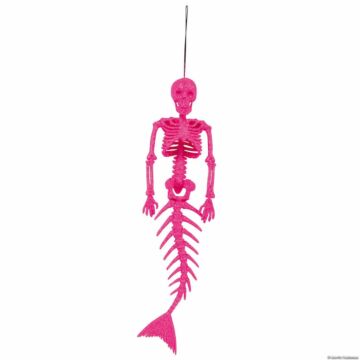 Pink Glitter Mermaid Skeleton