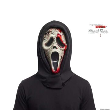 Adults Ghost Face® Aged Bleeding Full Face Mask With Hood