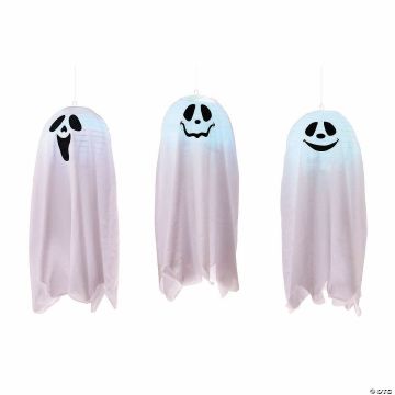 18" Light-up Color Change Happy Pop-open Ghost