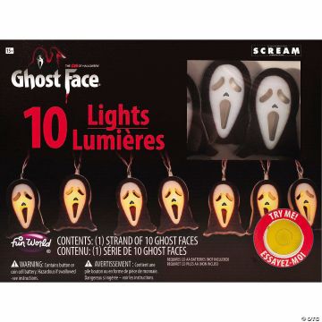 Ghost Face<sup>®</sup> String Lights Halloween Decoration