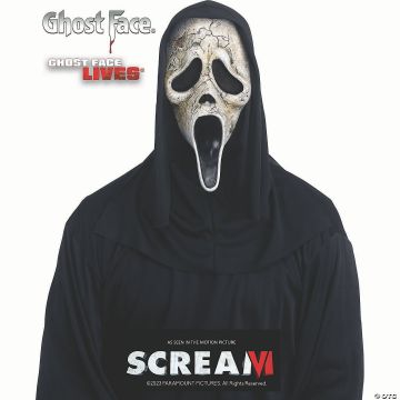 Adults Dead By Daylight™ Ghost Face White Aged Full Mask - One Size
