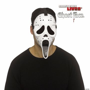 Adults Ghost Face® White Hockey Full Face Mask