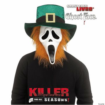 Adults Ghost Face® St. Patrick's Day Full Face Mask