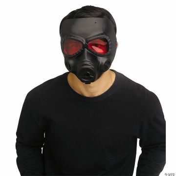 Adults Black Wasteland Gas Mask - One Size