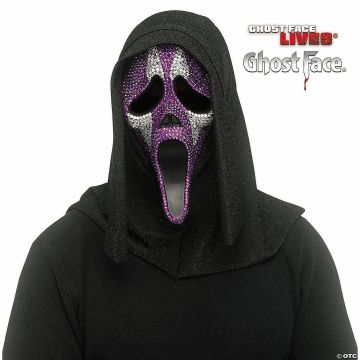 Adults Ghost Face® Bling Jester Full Face Mask