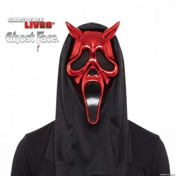 Adults Ghost Face® Red Chrome Devil Full Face Mask
