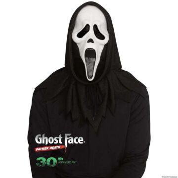 Adults Ghost Face® 30th Anniversary Collectible Full Face Mask With Hood