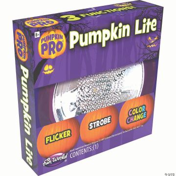 Three-mode Battery-operated Carved Pumpkin Light Boxed Halloween Decoration