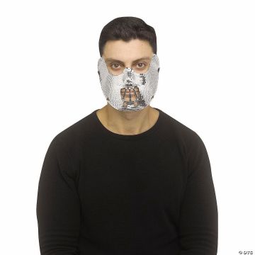 Adults Disco Bling Retraint Plastic Mask