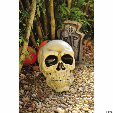22" Giant Articulated Plastic Skull Halloween Decoration