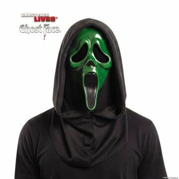 Adults Ghost Face® Green Blacklight Full Face Mask