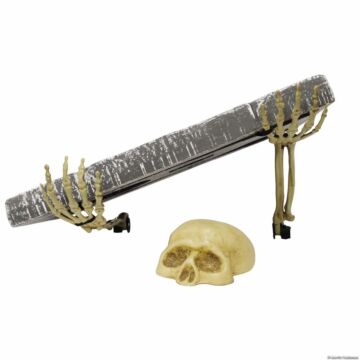 Grave Breaker® Headstone With Skull & Skeleton Arms Outdoor
