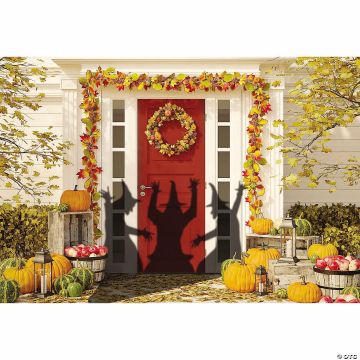 Spotlight Scene Witch Silhouette With Timer Halloween Decoration