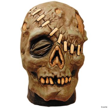Adults Toxictoons™ Rot Skull Overhead Latex Mask - One Size