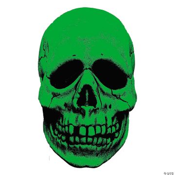 Don Post Studios Glow-in-the-dark Glowing Ghoulies Skull Overhead Mask - One Size