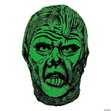 Don Post Studios Glow-in-the-dark Glowing Ghoulies Mummy Overhead Mask - One Size