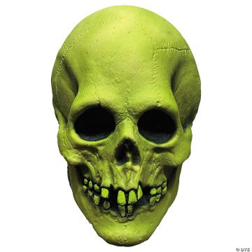 Adults Mabry Monsters™ Glow-in-the-dark Voodoo Skull Overhead Vinyl Mask - One Size