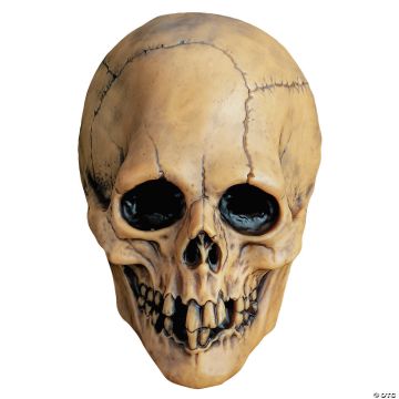 Adults Mabry Monsters™ Aged Voodoo Skull Overhead Vinyl Mask - One Size