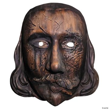 Thanksgiving™ John Carver Burnt Overhead Plastic Mask - One Size