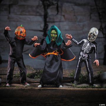 Halloween Iii: Season Of The Witch™ 1:6 Scale Pumpkin, Skull & Witch Figure Set
