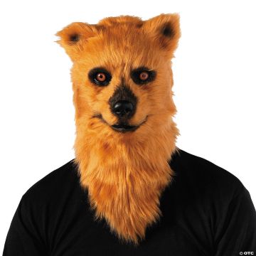 Adults Bear Moving Mouth Overhead Mask - One Size