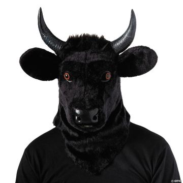 Adults Bull Moving Mouth Overhead Mask - One Size