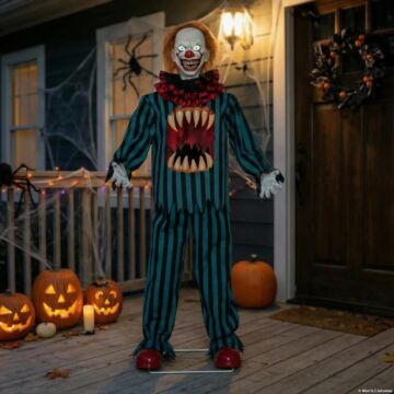65" Hollow Clown With Teeth