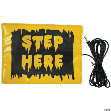 6" X 8" Step Here Wired Activation Pad For Animated Halloween Props