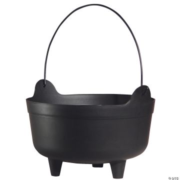 9" X 9" Black Plastic Kettle Decoration