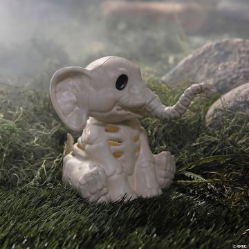 5" Elephant Skeleton Halloween Decoration