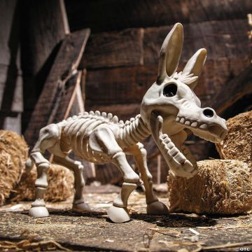 9 1/4" Standing Donkey Skeleton Halloween Decoration