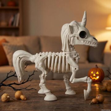 11 1/4" Posing Unicorn Skeleton