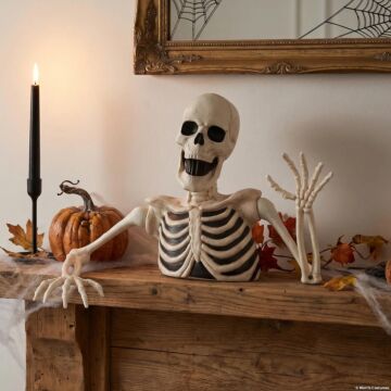 8" Black & White Groundbreaker Skeleton