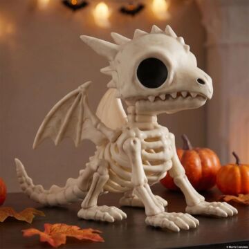 4 1/2" Sitting Dragon Skeleton
