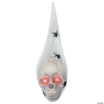 19" Light-up Hanging Larva Head Halloween Decoration