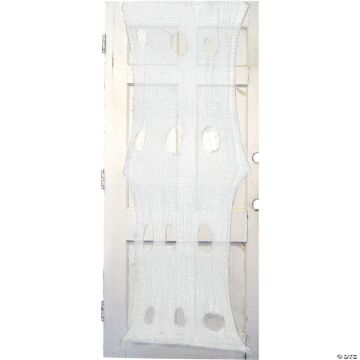 60" X 30" Cream Creepy Door Cloth Polyester Halloween Decoration