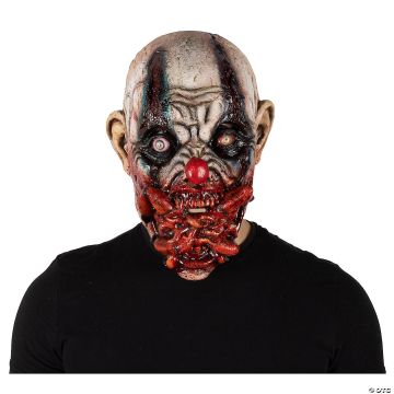Adults Ghoulish Productions Clowns Jesterblin Clown Overhead Latex Mask - One Size