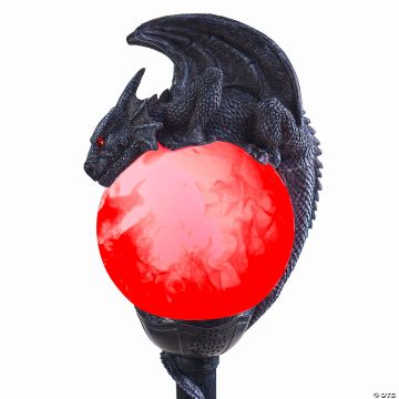 6 Ft. Light-up Flaming Dragon Lamp Post™ With Sound Halloween Decoration